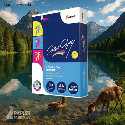 COLOR COPY - hochweiß - Kopierpapier A4 - 90g qm - 1 Karton (5 x 500 Blatt)