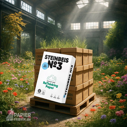 STEINBEIS No.3 Pure White Recyclingpapier – weitere Produktansicht