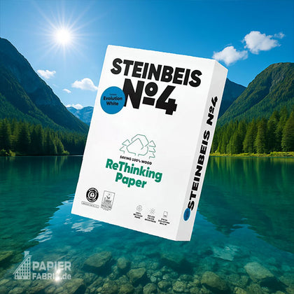 STEINBEIS No.4 Evolution White Recyclingpapier – Produktabbildung