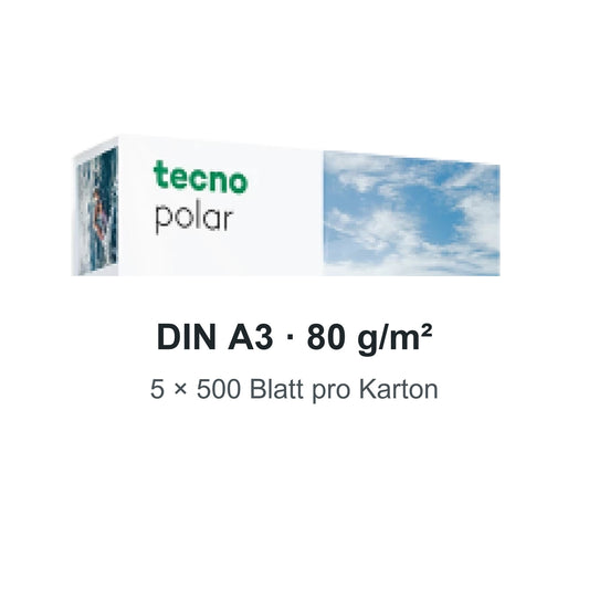 OVOL Originalabbildung Tecno Polar 80 g/m²; Format und Liefermenge laut Artikeltitel